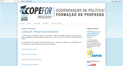 Desktop Screenshot of copeforufpr.blogspot.com