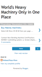 Mobile Screenshot of heavymachinea003.blogspot.com