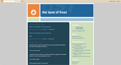 Desktop Screenshot of frostland.blogspot.com