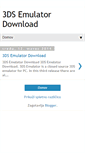 Mobile Screenshot of 3dsemulatordownload1.blogspot.com