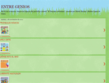 Tablet Screenshot of entregenios.blogspot.com