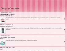 Tablet Screenshot of crazy-4-coupons.blogspot.com