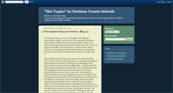 Desktop Screenshot of chathamcountyschoolshottopics.blogspot.com