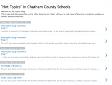 Tablet Screenshot of chathamcountyschoolshottopics.blogspot.com