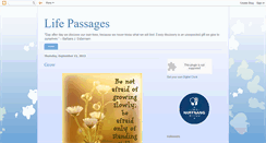 Desktop Screenshot of lifepassages25.blogspot.com