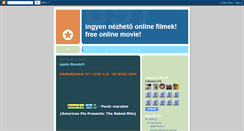 Desktop Screenshot of ingyenonlinefilmek.blogspot.com