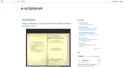 Desktop Screenshot of e-scriptorum.blogspot.com