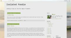 Desktop Screenshot of isolatedfoodie.blogspot.com