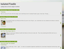 Tablet Screenshot of isolatedfoodie.blogspot.com