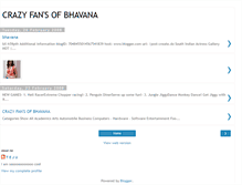 Tablet Screenshot of crazyfansofbhavana.blogspot.com