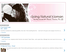 Tablet Screenshot of goingnaturalwoman.blogspot.com