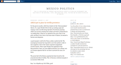 Desktop Screenshot of mexicopolitics.blogspot.com