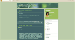 Desktop Screenshot of aminhaescrita.blogspot.com