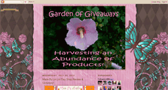 Desktop Screenshot of gardenofgiveaways.blogspot.com