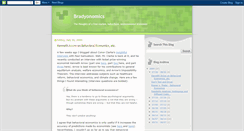 Desktop Screenshot of bradyonomics.blogspot.com