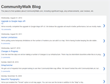 Tablet Screenshot of communitywalkblog.blogspot.com