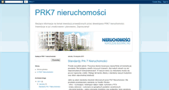 Desktop Screenshot of prk7nieruchomosci.blogspot.com