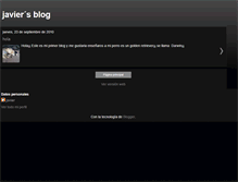 Tablet Screenshot of javier-javiersblog.blogspot.com