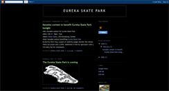 Desktop Screenshot of eurekaskatepark.blogspot.com