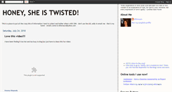 Desktop Screenshot of honeysheistwisted.blogspot.com