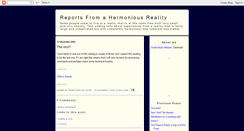 Desktop Screenshot of harmonious-reality.blogspot.com