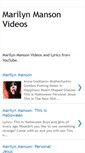 Mobile Screenshot of marilyn-manson-videos.blogspot.com