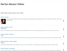 Tablet Screenshot of marilyn-manson-videos.blogspot.com