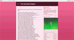 Desktop Screenshot of horseizlehelper.blogspot.com