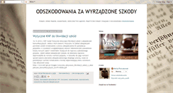 Desktop Screenshot of odszkodowania.blogspot.com