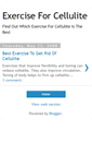 Mobile Screenshot of exerciseforcellulite.blogspot.com