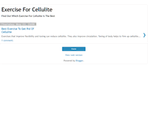 Tablet Screenshot of exerciseforcellulite.blogspot.com