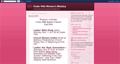 Desktop Screenshot of cedarhillswomen.blogspot.com