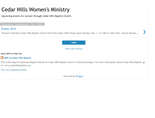 Tablet Screenshot of cedarhillswomen.blogspot.com