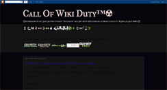 Desktop Screenshot of callofwikiduty.blogspot.com