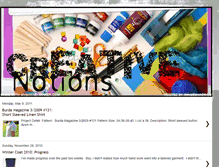 Tablet Screenshot of creative--notions.blogspot.com