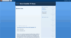 Desktop Screenshot of direct-satellite-tv-news.blogspot.com