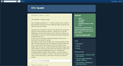 Desktop Screenshot of ericsauder.blogspot.com