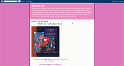 Desktop Screenshot of african-art-gallery.blogspot.com