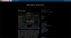 Desktop Screenshot of batteriaacustica.blogspot.com