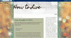 Desktop Screenshot of howtolive.blogspot.com