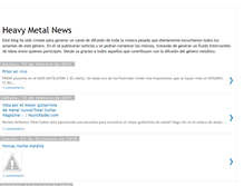 Tablet Screenshot of noticiasmetalicas.blogspot.com