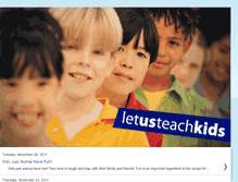 Tablet Screenshot of letusteachkids.blogspot.com