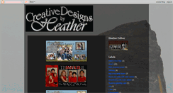Desktop Screenshot of creativedesignsbyheather.blogspot.com