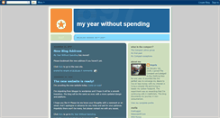 Desktop Screenshot of myyearwithoutspending.blogspot.com