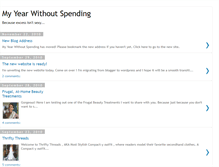 Tablet Screenshot of myyearwithoutspending.blogspot.com