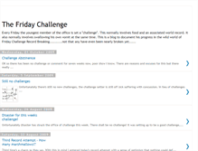 Tablet Screenshot of fridaychallenge.blogspot.com