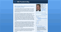 Desktop Screenshot of hbapresidentblog.blogspot.com