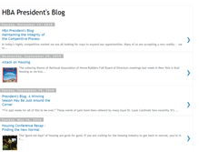 Tablet Screenshot of hbapresidentblog.blogspot.com
