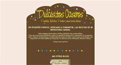 Desktop Screenshot of dulcesitoscaseros.blogspot.com