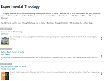 Tablet Screenshot of experimentaltheology.blogspot.com